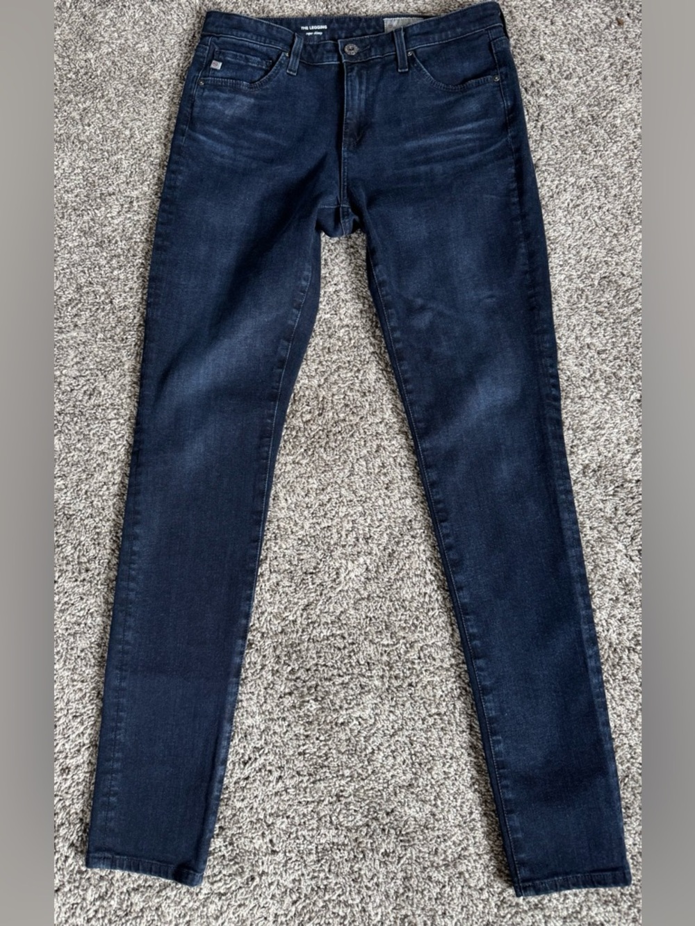 AG Adriano Goldschmied Dark Indigo Skinny Jeans SZ 28, (A-75)